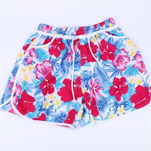 New Big Flower Quick-Drying Waterproof Beach Pants Women‘s Large Size Loose Casual Shorts Vacation Loose swimming Trunks