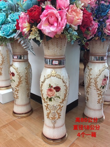 80cm ceramic vase european-style floor vase vase for dried flowers living room and hotel hall big flower