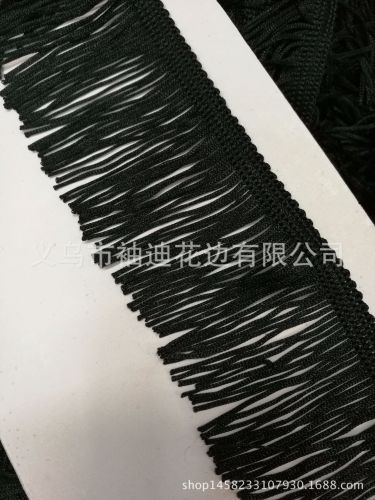 spot 5cm polyester black fringe clothes scarf tassel clothing home textile craft accessories tassel lace