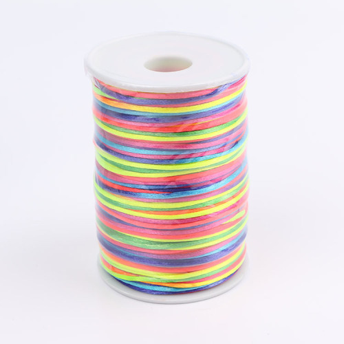 Nylon Rope Chinese Knot Line Korean Silk DIY Braided Rope Wholesale No. 4 No. 5 No. 6 Line 7 Colorful Line Size 100