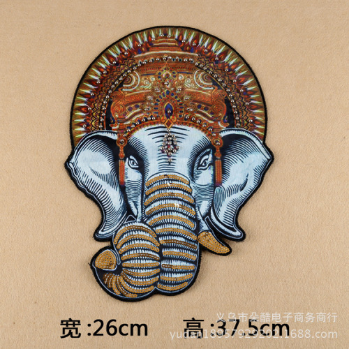 printed cloth stickers wholesale handmade beaded elephant boutique clothing accessories european and american style original order one-piece delivery spot
