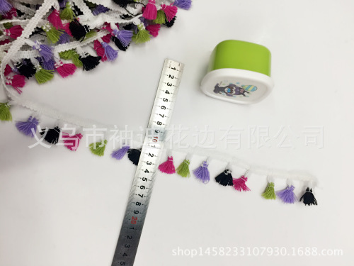 factory direct sales spot supply 4cm color cashmere broom lace craft toy clothing accessories