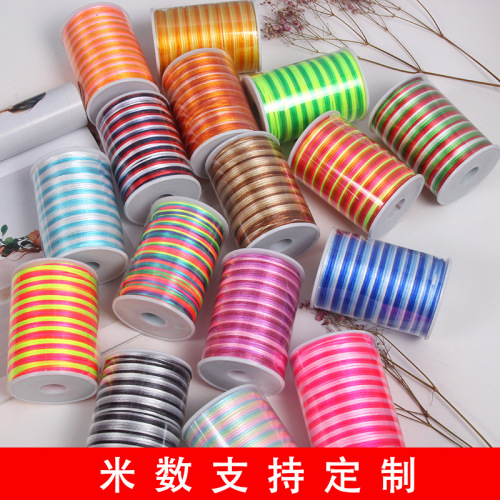 No. 5 Chinese Knot Cord South Korean Silk DIY Handmade Braided Rope Wholesale No. 4 No. 5 No. 6 No. 7 Line Colorful Thread 100 M