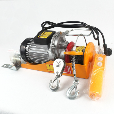 Manufacturer direct sales of miniature electric hoist operation pure copper motor 220v household small hoist