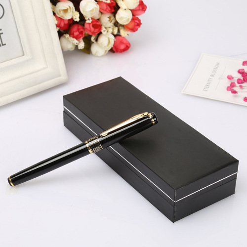 stationery signature pen metal gel pen pen boxed business gift bead signature engraving pen customized wholesale