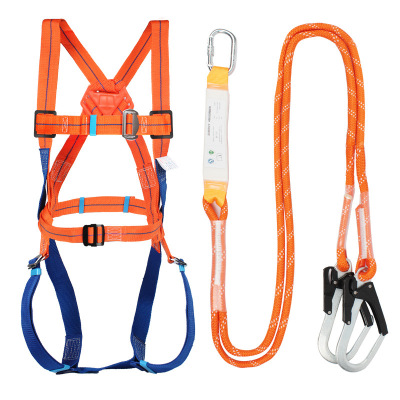 Giant ring high-altitude work safety belt five-point outdoor construction wear resistant climbing pole safety belt safety rope electrician belt