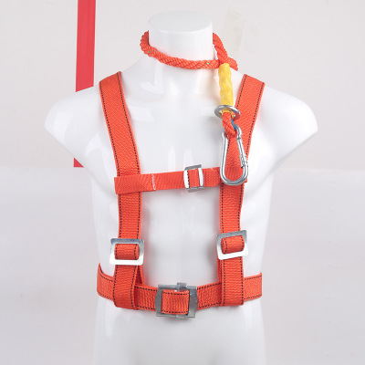Outdoor double-back double-safety working high-altitude safety belt anti-fall upper body half-length safety belt manufacturers