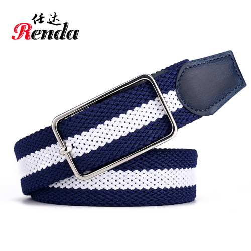 New Korean Style Breathable Men‘s and Women‘s Stretch Canvas Belt Casual Youth Belt Factory Direct Sales