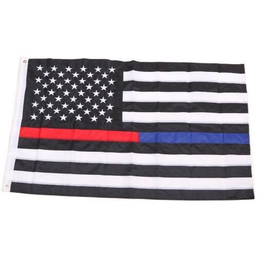 American Red Stripe， Blue Stripe Flag Available in Stock， Customization as Request