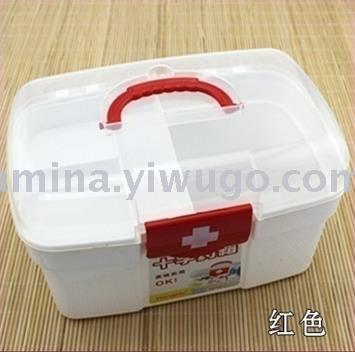 卫生院药店塑料医药箱 急救箱 多功能手提家庭医药箱