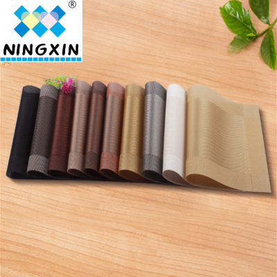 Ningxin PVC dining mat teslin single frame dining mat western restaurant custom family wash dining mat non-slip insulation