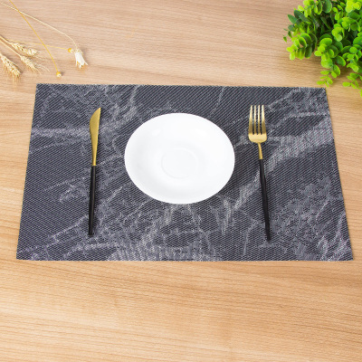 Table mat four-piece gift box western Table mat PVC heat insulation Table mat teslin Table mat European simple household can be customized