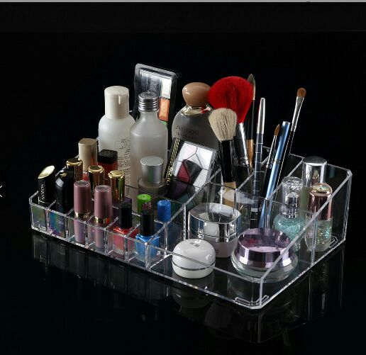 T02-2265 Plastic Cosmetic Container Household Jewelry Transp...