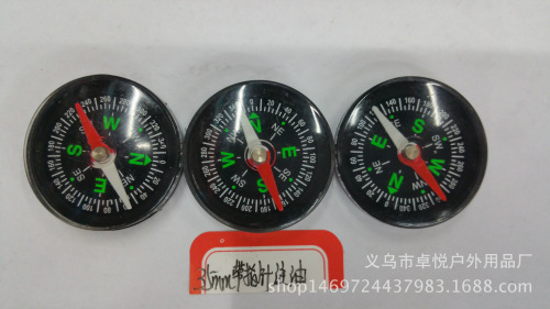 factory direct 35mm plastic compass export pointer north pin outdoor gifts