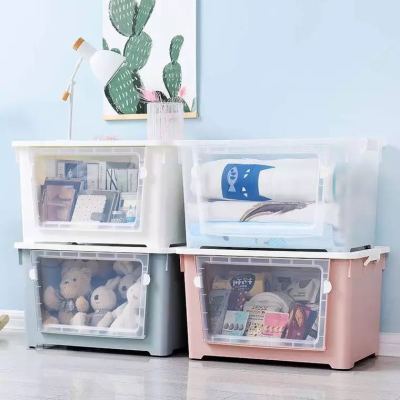 Front open sale storage box