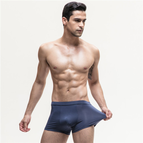 Men‘s Boxer Four-Season Cotton Combed Cotton Breathable Underpants Mid-Waist Youth Sexy Boxers