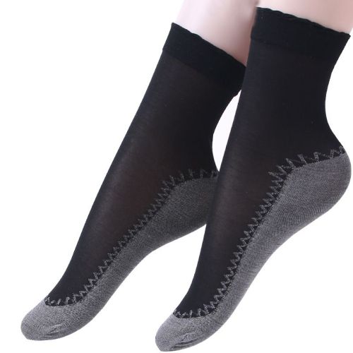 cotton sole covered yarn elastic stockings
