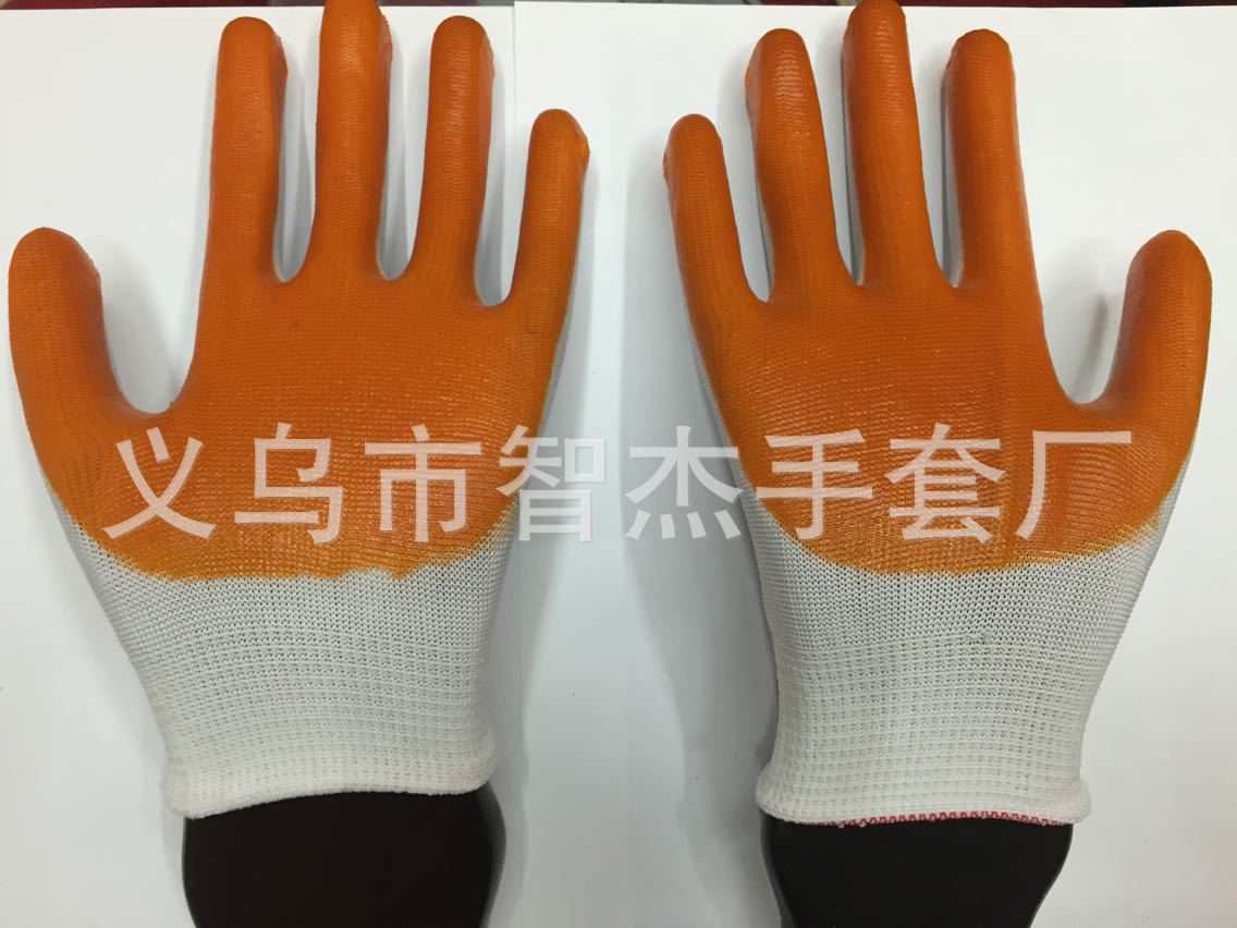 Yuncheng brand 13-needle nylon PVC rubber labor protection gloves