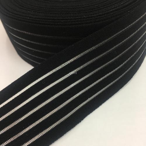 Factory in Stock 4.5cm Hollow Nylon Fish Silk Elastic Band Transparent Fish Ribbon