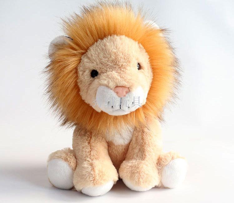 新款可爱卡通狮子公仔布娃娃女孩坐姿狮子毛绒玩具批发