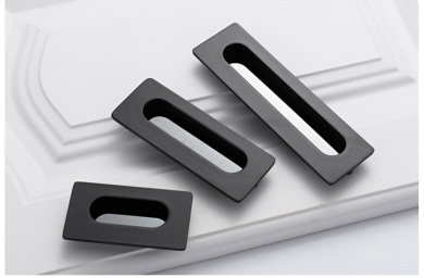 暗扣拉手门扣手 铝合金扣手式暗藏拉手 嵌入式抽屉移门推拉门拉手