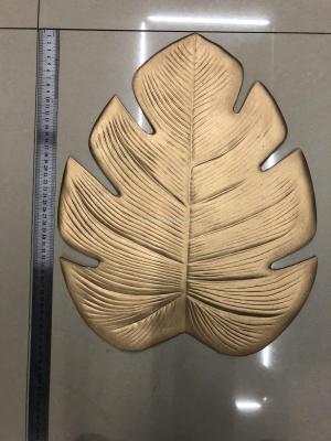 EVA turtle back leaf gold dining mat table mat cup mat hotel supplies simulation leaf