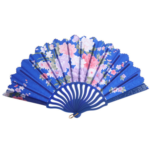 Dance Performance Manual Grinding Chinese Style Fan Domestic Ornaments Pp Plastic Printing Folding Fan Customization
