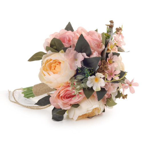 Korean Artificial Flower Wedding Bride Bouquet Creative Wedding Supplies Wedding Mori Bouquet Wholesale Factory Direct Sales