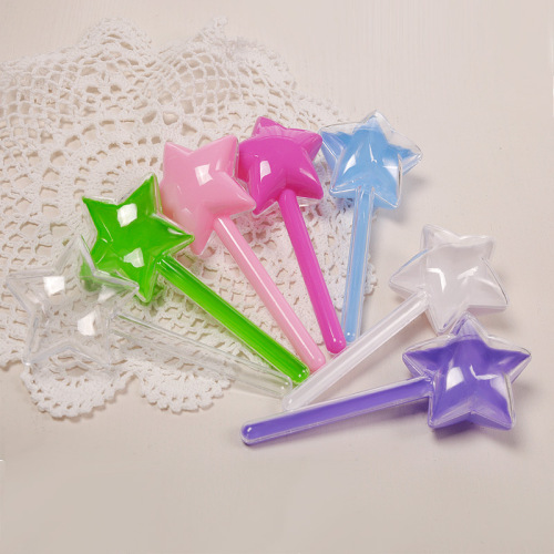 Little Fairy XINGX Magic Wand Five-Pointed Star Transparent Plastic Box Creative Mini Color Candy Packaging Box Custom