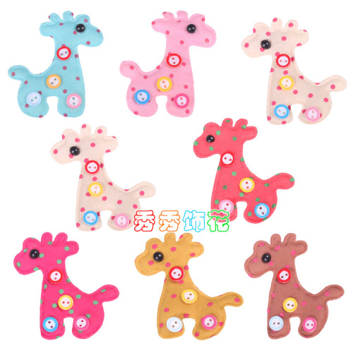 korean fashion embossing cartoon giraffe children‘s clothing leggings pouch accessories factory direct sales