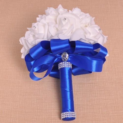 amazon supply bridal bouquet european style pinch angle foam bridesmaid bouquet factory direct