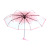 Three-fold transparent umbrella with nine-fold edge POE transparent umbrella fashion creative umbrella