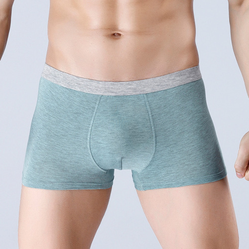 Colored Cotton Men‘s Underwear Boxer Shorts Spandex Head U convex Men‘s Boxer Mid-Waist Breathable Underpants N6630