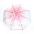 Three-fold transparent umbrella with nine-fold edge POE transparent umbrella fashion creative umbrella