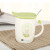 Animal Leaf Cup Green Leaf Cartoon Cup Creative leaf CERAMIC cup with lid and spoon mark cup for a surrogate hair