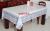 Manufacturers direct imitation drawnwork tablecloth tablecloth 6 people table PVC printed waterproof tablecloth