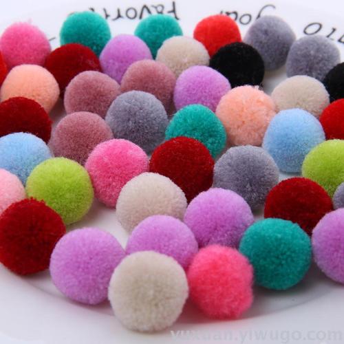 Spot Goods 2cm Yangmei Ball Dacron Ball High Elastic Cashmere Woolen Yarn Ball Clothing Accessories