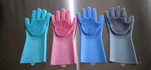 Silicone Gloves High Temperature Resistant Magic Gloves Dishwashing Cleaning Gloves