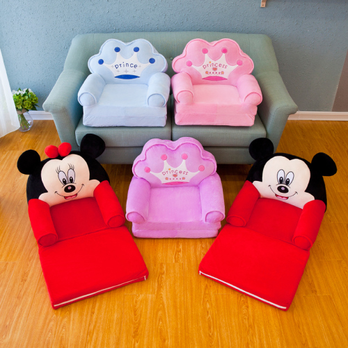 folding children‘s sofa lazy sofa plush toy cartoon sofa stool