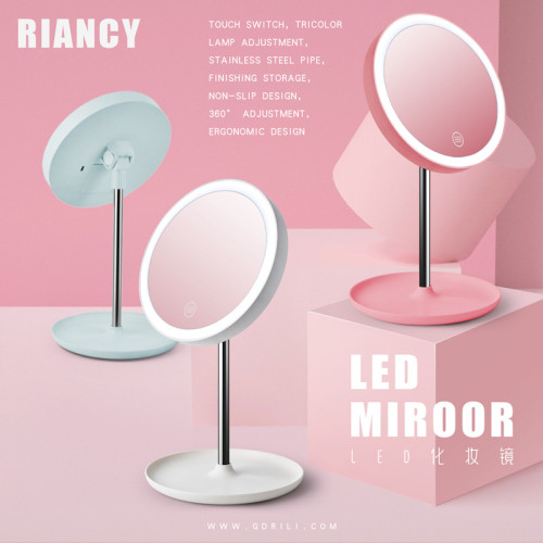 with led fill light dressing mirror desktop desktop princess mirror desk dressing table small mirror cosmetic mirror