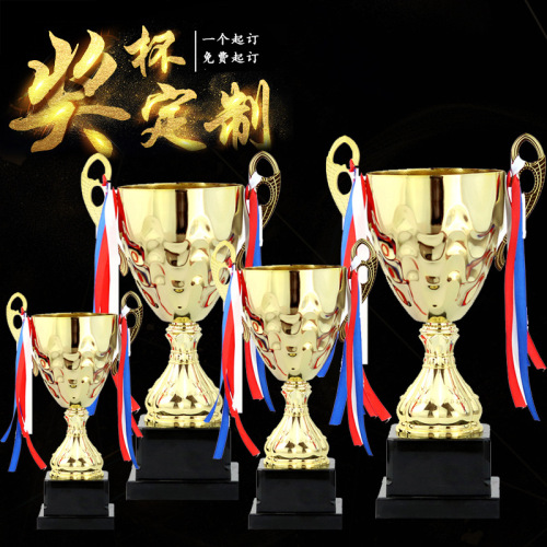 zinc alloy metal trophy football trophy spot good sound mvp cup free logo basketball game prize