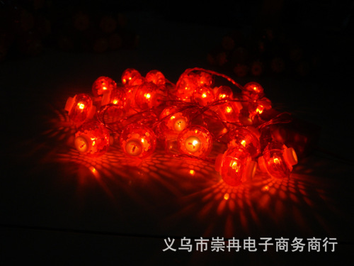 luminous crystal lantern string luminous small bell pepper string celebration ceremony products spring festival lantern string