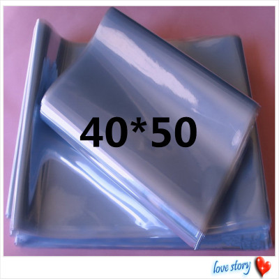 PVC Thermal Shrinkage Film 40*50 Laminating Film Plastic Packaging Bag Blister Bag Sealed Bag Factory Direct Sales Spot Free Shipping