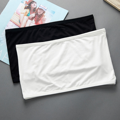 Factory Direct Sales Solid Color Base All-Match Anti-Exposure Wrapped Chest/tube Top Wholesale 
