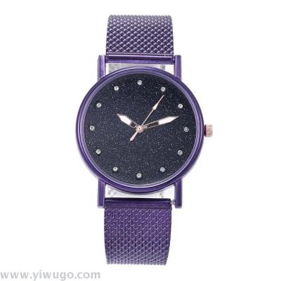 Hot style stylish star studded ladies trend watch