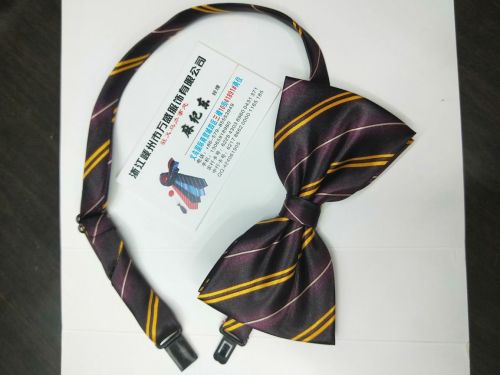 harry potter bow tie tie printed striped high-end shirt purplish red with yellow strip bow tie buckle