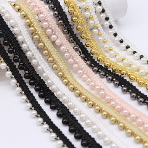 spot handmade beaded lace hanging pearl ribbon clothing accessories clothing edge diy jewelry material factory direct sales
