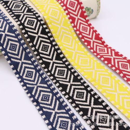 Factory Direct Spot New 4cm Ethnic Style Jacquard Ribbon Lace Hair Accessories Clothing Accessories DIY material Wholesale