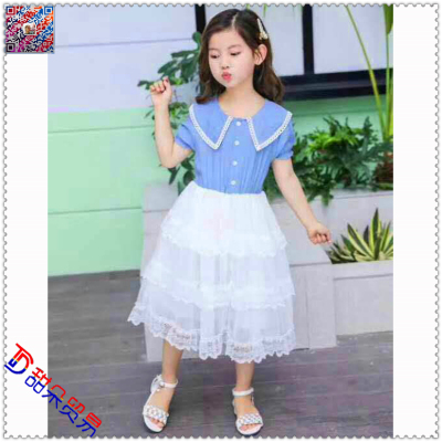 Girl's dress 2019 new style summer dress Korean version ultra foreign princess skirt children's wear zhong da girl gauze