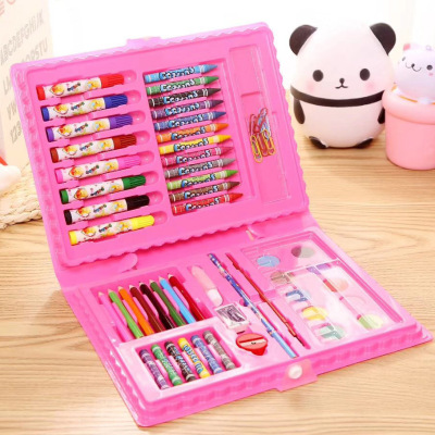 New arrivals drawing gift box 68 pieces painting set for children's day wholesale stationery set